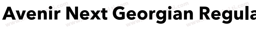 Avenir Next Georgian Regular字体转换